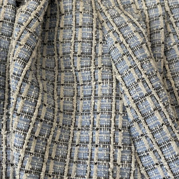 Elegant Blue and Black  Plaid Women's Skirt - Picture 2 of 5